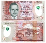 Mauritius 500 Rupees 2022 P-66 Polimer UNC