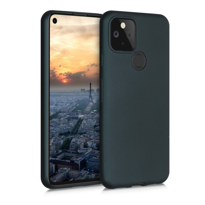 Husa pentru Google Pixel 5, Silicon, Verde, 53565.14