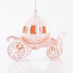 Set 2 ornamente brad Pink Pumpkin Cab 16 cm x 10 cm