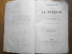 Confidences sur la Turquie- DESTRILHES, 1856 / Romania, Moldova, tiganii... foto