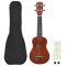 Set ukulele Soprano pentru copii, cu husă, natural, 23&quot;