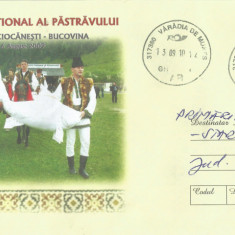 Romania, Festivalul national al pastravului, intreg postal circulat, 2010