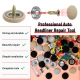 Kit 90 capse, TopGearWorld&reg;, Surubelnita, Banda de masura, Ace colorate, Vine cu cutie, Usor de utilizat, Pentru reparatia plafonului auto si decora p