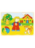 Puzzle Goki Cat, House Lift-out (57858)