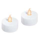 Lumanare LED pastilă cu baterii și flacără galbenă &Oslash;4x4cm - 2 buc, CMCLASS