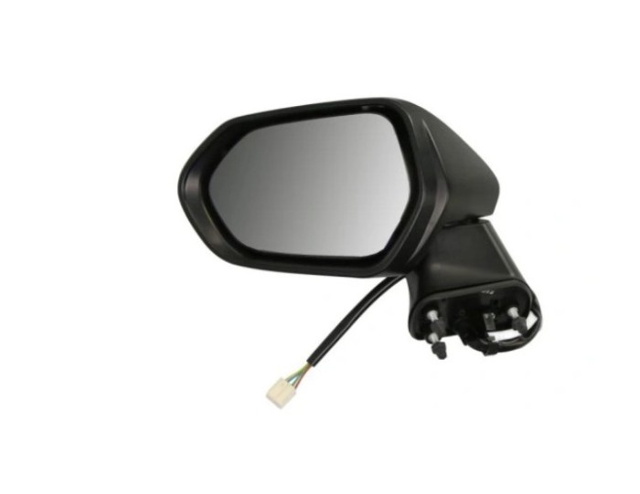 Oglinda usa exterioara TOYOTA COROLLA (E210), 07.2018-, partea stanga, reglare electrica; carcasa neagra, grunduit; sticla convexa; sticla crom; 7 ga