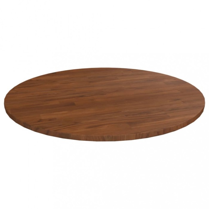 vidaXL Blat de masă rotund maro &icirc;nchis &Oslash;70x1,5 cm lemn stejar tratat