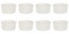 Set boluri, 8 piese, 175 ml, Ceramica, Ecru