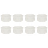 Set boluri, 8 piese, 175 ml, Ceramica, Ecru