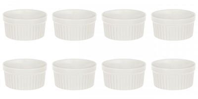 Set boluri, 8 piese, 175 ml, Ceramica, Ecru foto
