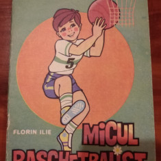 Micul baschetbalist carte colorat editura Sport Turism 1990