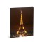 Tablou decorativ cu LED Turnul Eiffel Family Pound, 38 x 48 cm, 2 x AA, 16 LED-uri, alb cald