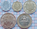 Cumpara ieftin 01B45 Chile set 5 monede 2006 1, 5, 10, 50, 100 Pesos 2006 UNC, America Centrala si de Sud