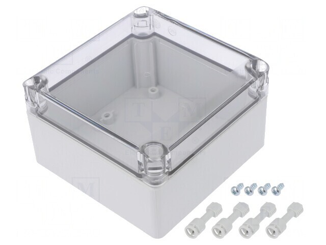 Carcasă Universală Policarbonat 125x125x75mm Transparentă
