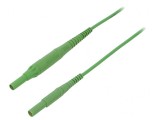Cablu măsurare 8A mufă banană 4 mm verde
