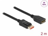 Cablu prelungitor Displayport 8K60Hz/4K240Hz HDR T-M 2m, Delock 87071