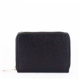 Portofel mic negru din piele naturala 8912 07