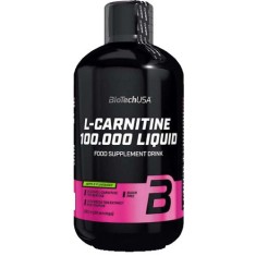 Supliment Alimentar Lichid L-Carnitine 100.000 Aroma Mere 500 mililitri Bio Tech USA