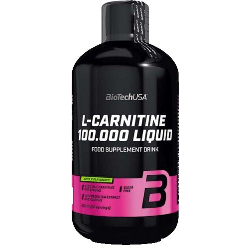 Supliment Alimentar Lichid L-Carnitine 100.000 Aroma Mere 500 mililitri Bio Tech USA