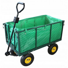 Carucior de gradina, transport, Chomik, verde, max 450 kg, 102x52x72 cm