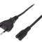 Cablu Alimentare 3m Negru IEC C7 250V 2,5A