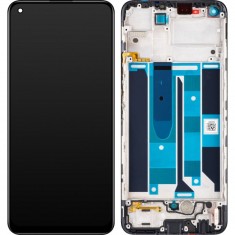 Display cu Touchscreen Realme 8 Pro, cu Rama, Negru, Service Pack 4130052 foto