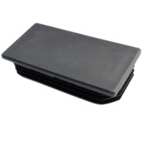 Capac plastic pentru teava dreptunghiulara, Midica, negru, 100 x 50 mm