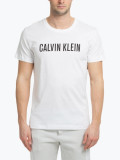 Cumpara ieftin Tricou barbati cu decolteu la baza gatului si cu imprimeu cu logo din bumbac, alb M, Alb, M INTL, 5XL)), Calvin Klein
