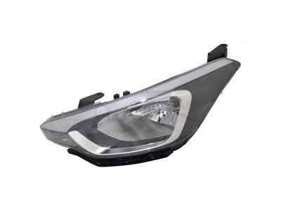 Far Hyundai I20, 10.2014-, fata, Stanga, 5 usi, H4+PY21W+W5W; electric; fara motoras, DEPO foto