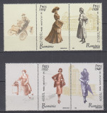 ROMANIA 2003 LP 1623 a MODA SECOLULUI XX SERIA CU VINIETE STANGA MNH, Nestampilat