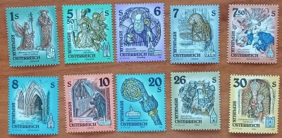 AUSTRIA-&amp;#039;&amp;#039;UZUOALE&amp;#039;&amp;#039;-istorie- SET DE-10Val.-MNH -NESTAMP foto