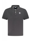 Cumpara ieftin Tricou polo barbati, cu mini logo brodat, Regular fit, Negru, S