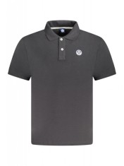 Tricou polo barbati, cu mini logo brodat, Regular fit, Negru (Marime: S) foto