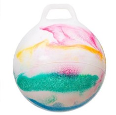 Minge gonflabila pentru copii, hop hop, multicolor, 45 cm