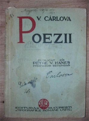 Poezii- V. Carlova, Petre V. Hanes foto