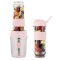 Mini blender portabil H.Koenig SMOO12, 570 ml, 300 W, 2 sticle, roz - RESIGILAT