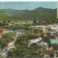 AMS# - ILUSTRATA/VEDERE NATIVE HUTS, CAYEY, Puerto Rico 1913 CIRCULATA