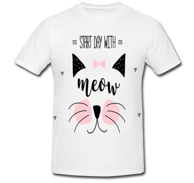 Tricou &amp;quot; Cat meow &amp;quot; foto