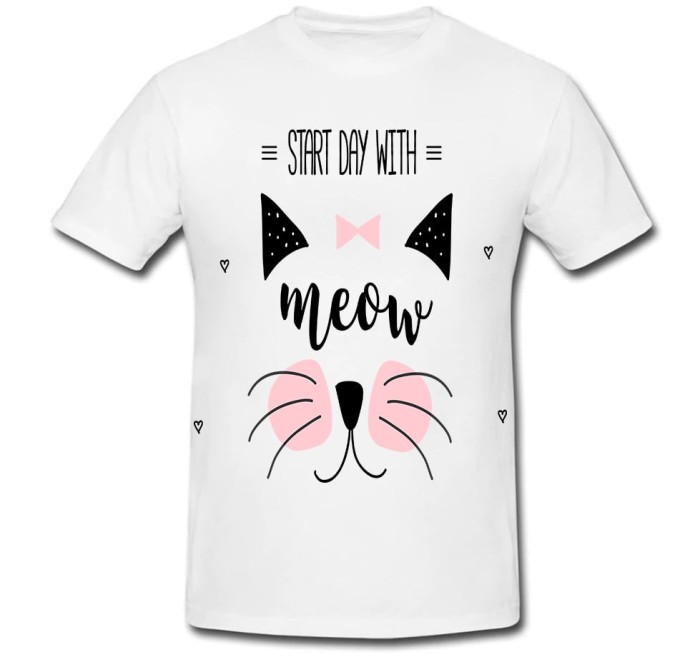 Tricou &quot; Cat meow &quot;
