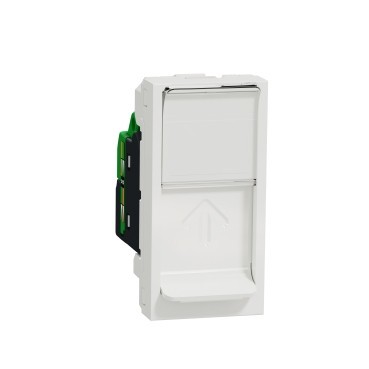 Priza RJ45 CAT6 UTP 1M Schneider Noua Unica alb NU341418 foto
