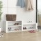 vidaXL Pantofar, alb, 150x35x45 cm, lemn compozit