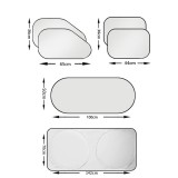 1 set complet de 6 PARASOLARE - toate 6 geamuri - compatibil universal