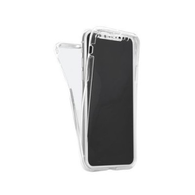 Husa compatibila cu Iphone Xs Max silicon fata + spate 360 transparent foto