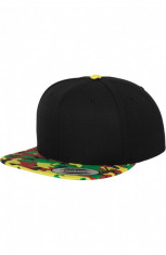 Flexfit Printed Snapback negru-camuflaj-rasta foto