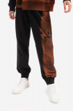A-COLD-WALL* pantaloni de trening din bumbac Collage culoarea negru ACWMB097.-MIDGREY, A-COLD-WALL*