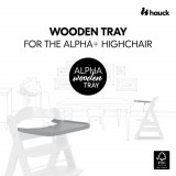 Tavita scaun masa Alpha din lemn Grey, Hauck