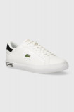 Lacoste sneakers din piele Powercourt Logo Tongue Leather culoarea alb, 47SMA0082