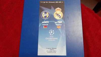 program Bate Borisov - Real Madrid foto