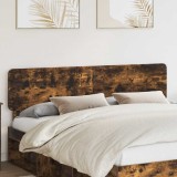 vidaXL Tăblie cap cu headboard Stejar fumuriu 200 cm Lemn compozit 888501