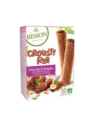 Rulou Crocant Cacao si Alune Bio Bisson 125gr foto